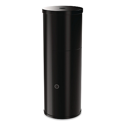 Floor Stand Wet Wipe Dispenser Station with 7 Gallon Built-In Trash Can, 13.1 x 13.1 x 36, Black (GRI509BLK)