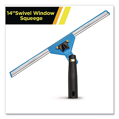 Swivel Window Squeegee with Quick Release, 14" Wide Blade (GRI129)