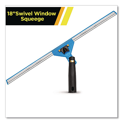 Swivel Window Squeegee with Quick Release, 18" Wide Blade (GRI12918)