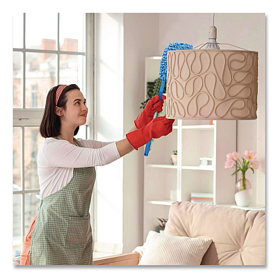 Flexible Wand Duster with Microfiber and Chenille Sleeve and 20" Pole, 3/Kit (GRI17520I3PK)