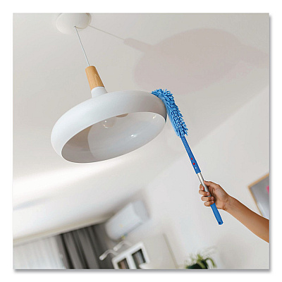 Flexible Wand Duster with Microfiber and Chenille Sleeve and 20" Pole, 3/Kit (GRI17520I3PK)