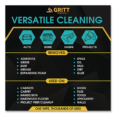 Heavy-Duty Cleaning Wipes, 10 x 12, Citrus, White, 300/Bucket (GRI6300)