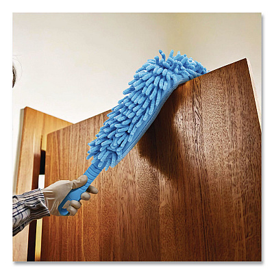 Flexible Wand Duster with Microfiber and Chenille Sleeve, 22" Length (GRI176)
