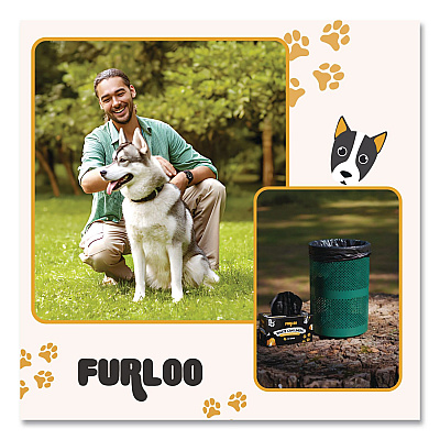13-Gallon Heavy Duty Dog Waste Station Can Liners, Open-Face, 13 gal, 26" x 33", Black, 50 Bags (FLO22)