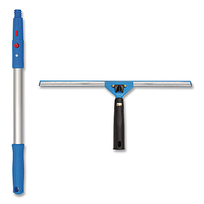 Pro Window Washing Kit with Swivel Window Squeegee and 20" Pole, 18" Wide Blade, 2/Kit (GRI131182PK)