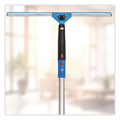 Pro Window Washing Kit with Swivel Window Squeegee and 20" Pole, 18" Wide Blade, 3/Kit (GRI131183PK)