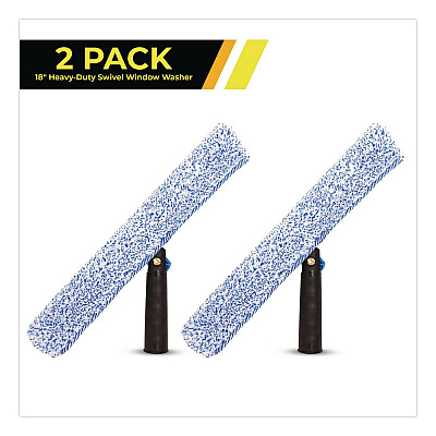 Heavy-Duty Swivel Window Washer, 18" Wide Blade, 2/Pack (GRI133182PK)