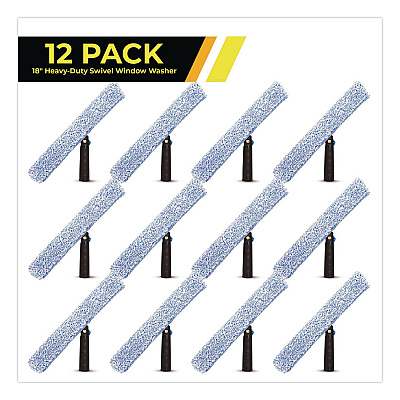 Heavy-Duty Swivel Window Washer, 18" Wide Blade, 12/Carton (GRI1331812PK)