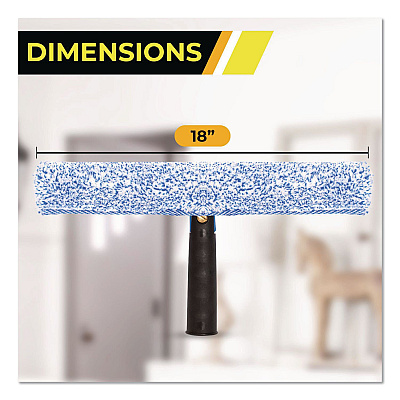 Heavy-Duty Swivel Window Washer, 18" Wide Blade, 12/Carton (GRI1331812PK)