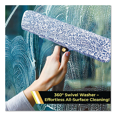 Heavy-Duty Swivel Window Washer, 18" Wide Blade, 12/Carton (GRI1331812PK)