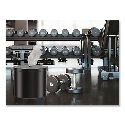 Stainless Steel Wall Mount Wet Wipe Dispenser, 9.7" x 9.7" x 9.8", Black (GRI510WBLK)