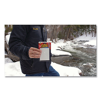 Flex Tape Strong Rubberized Waterproof Tape, 39 mils Thick, 4" x 3", White, 2 Patches/Pack, 24/Carton (TFSWHTMINI)