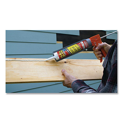 Flex Glue Super Strong Waterproof Glue, 10 oz, Dries White, 6/Carton (GFSTANR10)