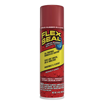 Flex Seal Liquid Rubber Sealant Coating Aerosol, 14 oz Aerosol Can, Dries Red, 6/Carton (FSREDR20)