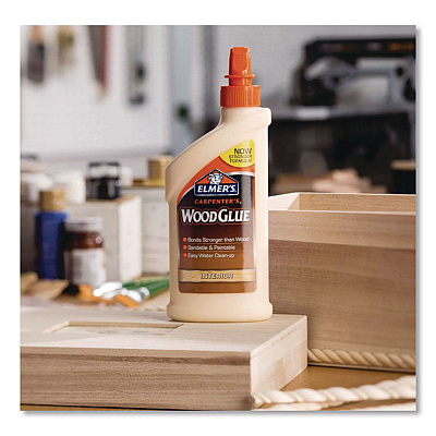 Elmer's Carpenter Wood Glue, 4 oz, Dries Beige, 12/Carton (E7000)