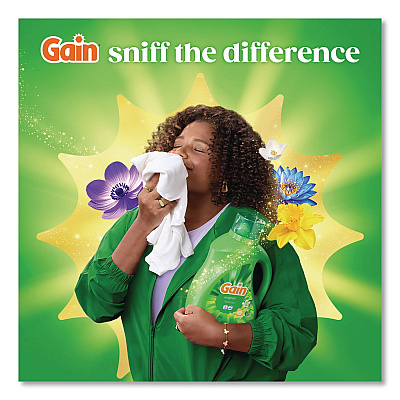 Liquid Laundry Detergent, Gain Original Scent, 81 oz Pour Bottle, 4/Carton (22593)