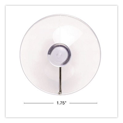 General Printing & Design Suction Cup Hooks, Metal Silver Hook, 25/Pack (SC25PK)