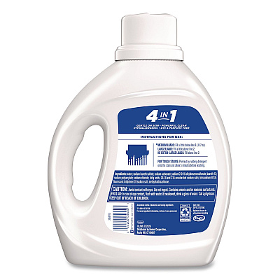 Purex Free and Clear Liquid Laundry Detergent, 66 oz Bottle (05602)