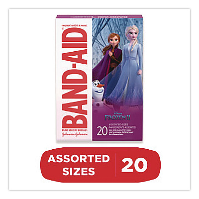 BAND-AID Disney Frozen II Adhesive Bandages, Assorted Sizes, 20 Bandages (116317)