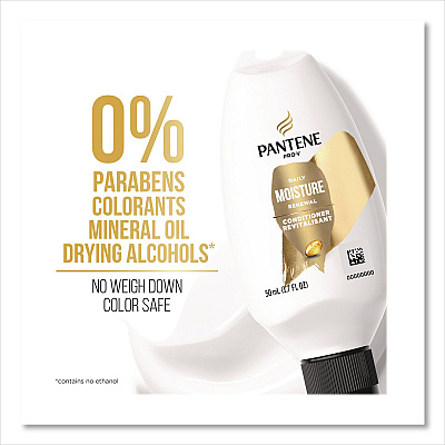 Pantene Pro V Daily Moisture Renewal Conditioner, Unscented, 1.7 oz, 36/Carton (18784)