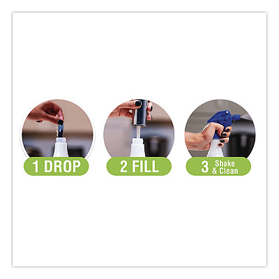 Diversey Aqua ChemPacs Glass Hard Surface Cleaner, 20 Pacs/Bag (9320954EA)