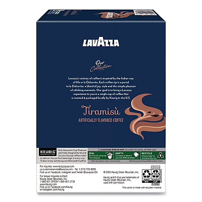 Lavazza Tiramisu Coffee K-Cup, 22/Box (5000384724)