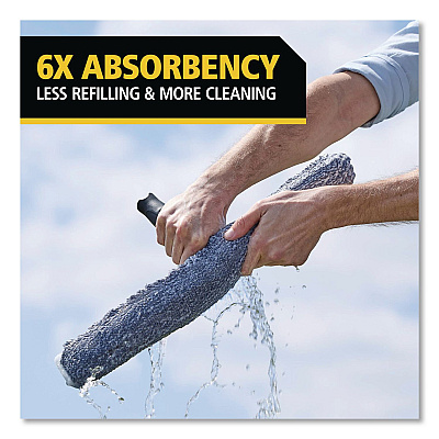 Rubbermaid Commercial Microfiber Glass Washer, 10" Wide Blade (2221954)