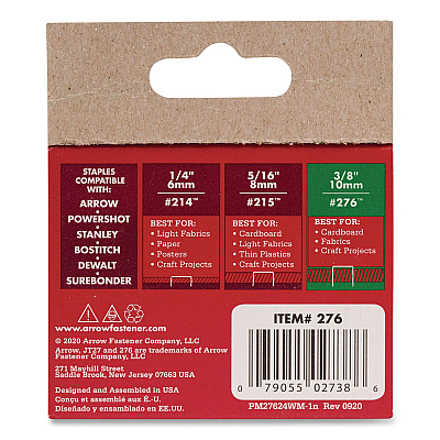 JT21 Standard Staples, 0.38" Leg, 0.44" Crown, Silver, 1,000/Box (27624AM)