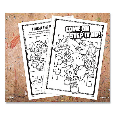 Sonic Jumbo Coloring and Activity Book, Ages 3 and Up, 64 Pages (61314)