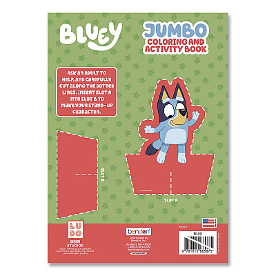 Bluey Jumbo Coloring and Activity Book, Ages 3 and Up, 64 Pages (63350)
