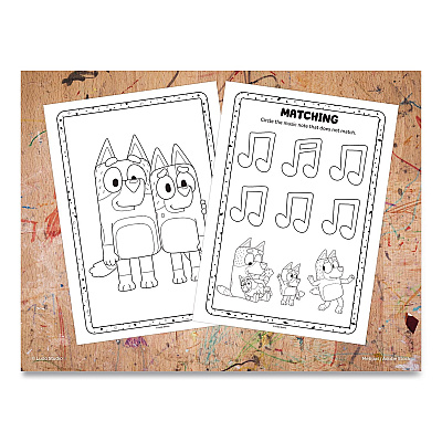 Bluey Jumbo Coloring and Activity Book, Ages 3 and Up, 64 Pages (63350)