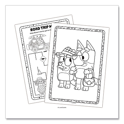 Bluey Jumbo Coloring and Activity Book, Ages 3 and Up, 64 Pages (63350)
