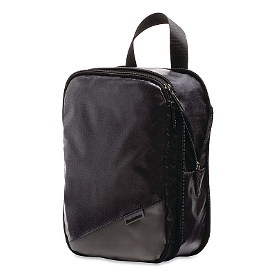 Brookstone Two-Piece Compression Luggage Cubes, 10 x 7 x 1.25/14 x 10 x 1.25, Black (BOLP0006)