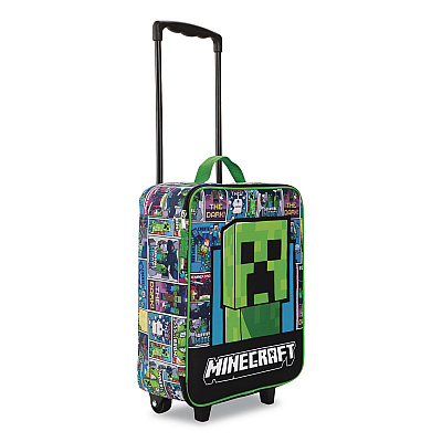 Bioworld Four-Piece Minecraft Carry-On Luggage Set, 11.75 x 6 x 14 (LRY6U4EMNCPP)