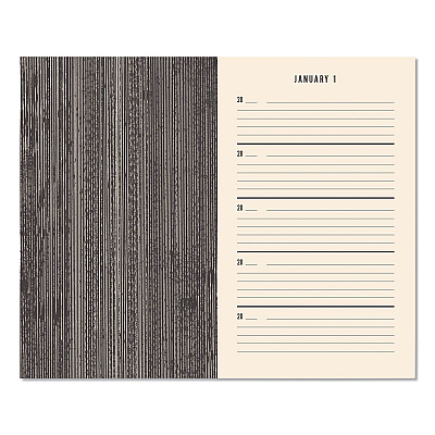 Chronicle Books Guided Journal: One Line a Day, A Five-Year Memory Book, Tan Cover, (372) 6.12 x 3.75 Sheets (978145217479)