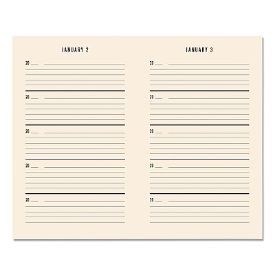 Chronicle Books Guided Journal: One Line a Day, A Five-Year Memory Book, Tan Cover, (372) 6.12 x 3.75 Sheets (978145217479)