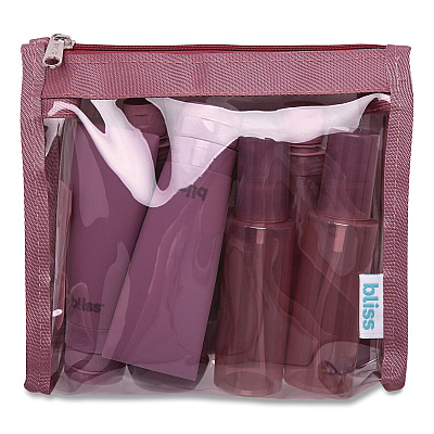 Travel Toiletry Bottle Set, Maroon (SOBB0007)