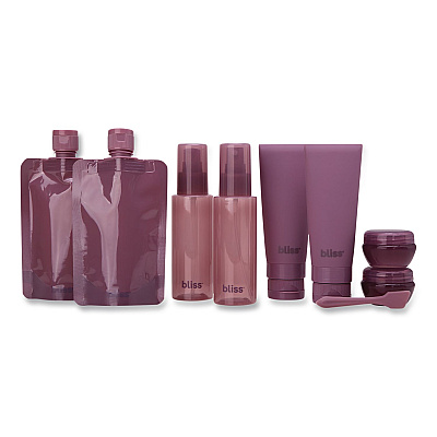 Travel Toiletry Bottle Set, Maroon (SOBB0007)