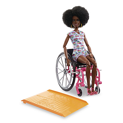 Fashionistas Doll with Wheelchair and Ramp, Ages 3 and Up (HJT14)