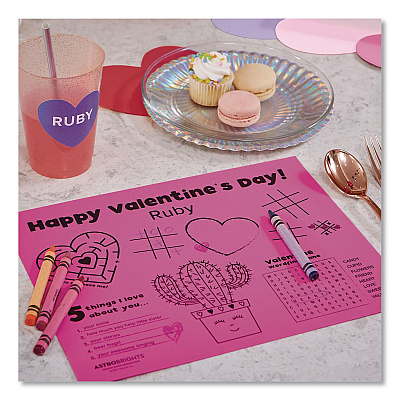 Astrobrights Color Cardsrock - "Love Letters" Assortment, 65 lb Weight, 8.5.x 11, Assorted, 150 Sheets (98252)