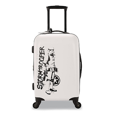 AMERICAN TOURISTER Star Wars Storm Trooper Hardside Spinner Suitcase, 9.5 x 14 x 22.5 (1458374608)