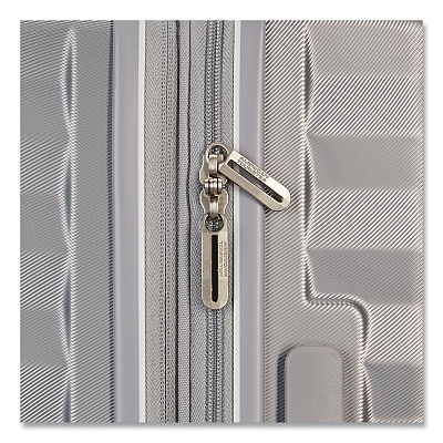 AMERICAN TOURISTER Color Vault Hardside Spinner Suitcase Set, 11 x 11 x 24, Silver (1539511776)