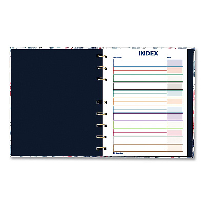 Blueline NotePro Fashion Hard Cover Notebook, 1-Subject, Medium/College Rule, Tranquil Blooms Cover, (96) 9.25 x 7.25 Sheets (A9C01)