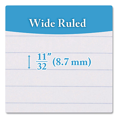 BAZIC Spiral Notebooks, 1-Subject, Wide Rule, Assorted Color Covers, (70) 10.5 x 8 Sheets,  24/Carton (559)