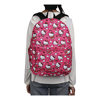 Bioworld Hello Kitty Travel Backpack, Fits Devices Up to 15", 12 x 7 x 16.5, Multicolor (BPY68G5HKCPP)