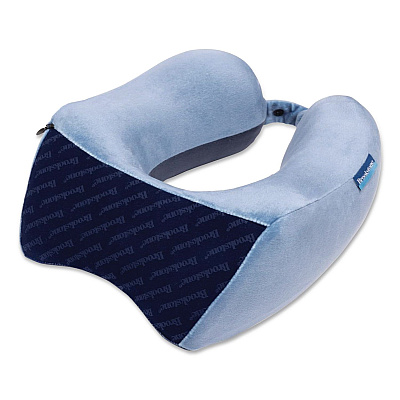 Brookstone Flex Curve Neck Pillow, One Size Fits Most, Blue (BCPP0002442)