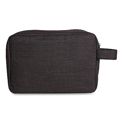 Brookstone Fabric Travel Pouch, 8.27 x 2.76 x 6.3, Black (BOBD0002)