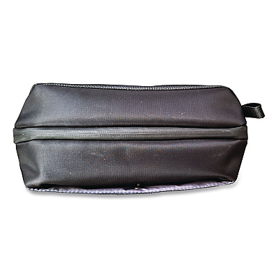 Brookstone Polyester Toiletry Bag, 10.5 x 4.5 x 6.75, Black (BOBD0004)