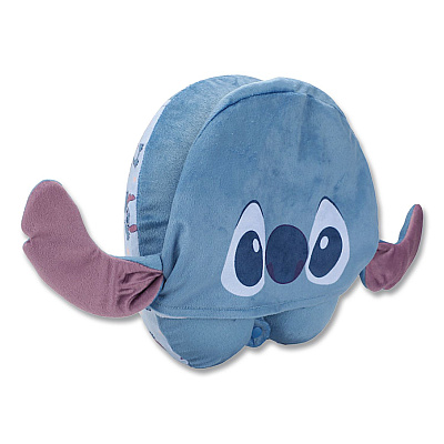 Bioworld Stitch Hooded Polyester Travel Pillow, 11 x 3 x 10.5, Blue (NPY7MRFDSCPP)