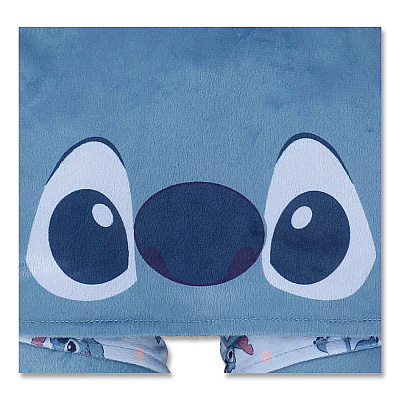 Bioworld Stitch Hooded Polyester Travel Pillow, 11 x 3 x 10.5, Blue (NPY7MRFDSCPP)